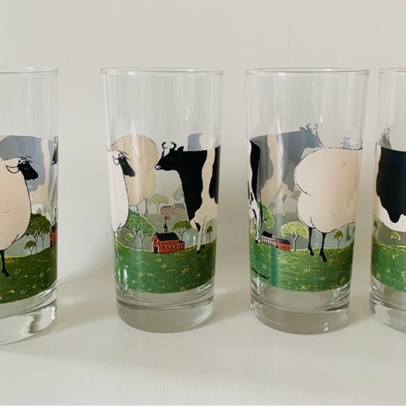 Warren Kimble drinking Glasses of 4 - Picture 1 of 11